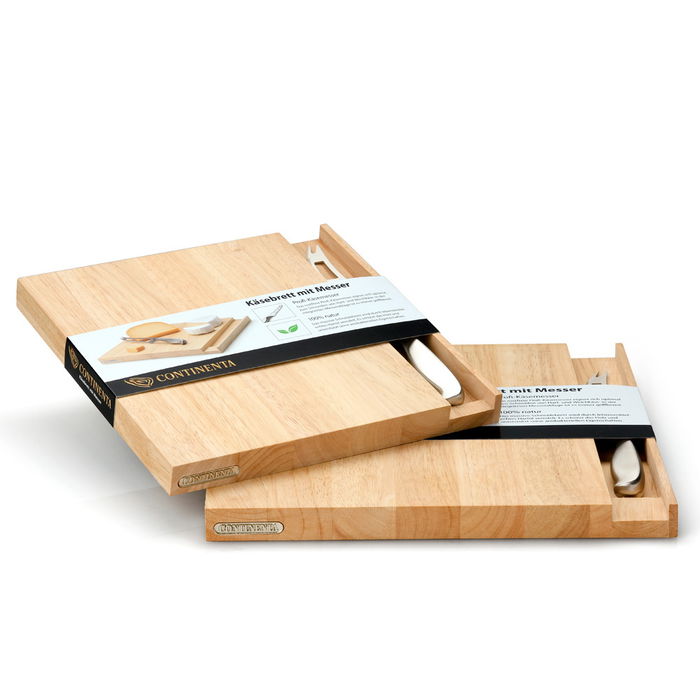 Continenta Tabla Cortar Queso Madera 25x25 cm